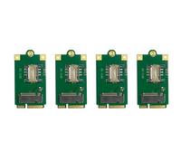 Fegtrty 4X Adaptador 4G 5G M.2 Una Pcie NGFF Una Placa Adaptadora Mini Pci-E con Ranura para Tarjeta SIM para L860- DW5820E DW5816E EM7455