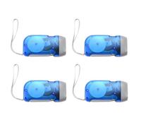 Fegtrty 4X Linterna LED Prensa de Mano Linterna Mini Linterna Dinamo LED Lámpara Antorcha Dinamo Casa de Emergencia