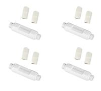 Fegtrty 4X Repetidor PoE de Salida 1 En 1 Extensor de Red Exterior Impermeable 250M Extensión En Dos Salida 48V PoE Switch IEEE 802.3Af