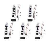 Fegtrty 5X Universal 5 Jazz JB-08 Bass Loaded Control Plate para Piezas de Bajo de 4/5 Cuerdas