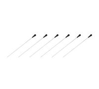 Fegtrty 6X Negra ABS Manija Musical Batuta de Musica Regalo Blanco 15 Pulgadas