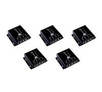 Fegtrty Extensor PoE IEEE802.3Af de 5 puertos para cámara IP que amplía la distancia de transmisión de 120 m con extensor de puertos LAN de 10/100 Mbps