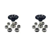 Fegtrty Juego de 2 herramientas de de llave impermeables para abrir cajas de reloj, 7 tipos de tamaños, herramientas profesionales de reparación de relojes para, Plata y negro