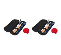 Fegtrty Juego de 2 palancas profesionales portátiles para afinación de piano, afinador de piano, silenciador y estuche, martillo de silencio