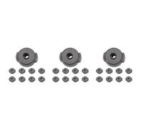 Fegtrty Juego de Batería ABS de 27 Piezas, Tuercas de Liberación Rápida, Platillo de Montaje Rápido, Accesorios de Repuesto para Drum Mate