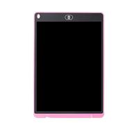 Fegtrty Temporada Escolar Tableta de Escritura Fina de 12 Pulgadas ElectróNica Borrable a Mano Pintura Graffiti LCD Tableta de Dibujo, Rosa