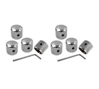 Fegtrty Tono de Volumen de Metal de 8 Piezas Tono Perillas de Control de Velocidad de Guitarra con Tornillos para LP Guitarra Eléctrica O Bajo
