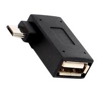 Fegtrtyoa 10 Adaptadores Micro USB OTG Compatibles con TV: Mini Classic y Mini con Fuente de Alimentación, Diseño en Ángulo A