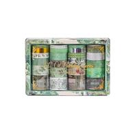 Fegtrtyoa 24 Rollos de Cintas Washi Retro, Suministros para Álbumes de Recortes, Cinta Floral Vintage para Bricolaje, Decoración de Diario C