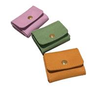 Fegtrtyoa 3 Mini Bolsas de Viaje para Joyas, Portátiles, Enrollables, con A Presión, para Anillos y Pendientes.