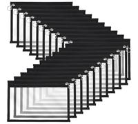 Fegtrtyoa 30Pack Clear Zipper Pouches PVC Waterproof Envelopes Folder Makeup Bags Pencil Pouch Bag For Travel Home Office Supplie