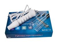 Fegtrtyoa 4 en 1 Dispositivo de Belleza de Electroterapia Portátil de Alta Frecuencia Quitamanchas Cuidado de la Piel Spa Derma 4 Violeta Enchufe de la UE
