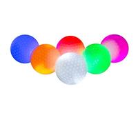 Fegtrtyoa 6 Pelotas de Golf LED Luminosas Fluorescentes de Larga Duración Que Brillan en la Oscuridad para Practicar de Noche.