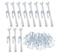 Fegtrtyoa 80 Metálicos para Cortinas, de Acero Inoxidable, para Plisar Cortinas y Puertas.