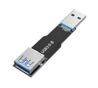 Fegtrtyoa Adaptador de Tarjeta USB 3.0 de 9 Pines Macho A Hembra para PC y Portátil B