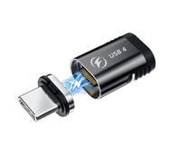 Fegtrtyoa Adaptador Magnético USB 4.0 de 140 W, Cable Convertidor de Carga Rápida USB C A Tipo C de 40 Gbps, Conector 8K A 60 Hz, Adaptador USB Tipo C, A