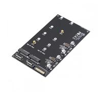 Fegtrtyoa Adaptador Oculink SFF-8611 SFF-8612 A SSD PCIe de Doble M.2 NVME NGFF con Clave M de 2280 22110 mm para Placa Base