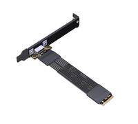 Fegtrtyoa Adaptador PCIE 4.0 X4 Gen4 M.2 NVMe A SFF-8611/8612. Cable de Extensión Externo para Tarjeta Gráfica OCuLink con Deflector de
