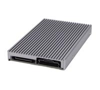 Fegtrtyoa Adaptador SFF-8654 8i A Doble M.2 2280 NVME. Fuente de Alimentación Placa Base Compatible con Tarjeta Elevadora SSD M2 con Bifurcación PCIe.