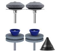 Fegtrtyoa Afilador de Cuchillas para Cortacésped, 4 Unidades con Equilibrador de Cuchillas. Afilador de Cuchillas para Cortacésped Resistente Al Desgaste A