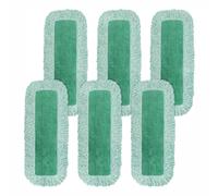 Fegtrtyoa Almohadillas para Trapeador Polvo 6 Piezas Trapeador Polvo Microfibra, Repuesto Trapeador con Flecos, Repuesto Reutilizable para Trapeador Plano Limpieza en Seco y Húmedo