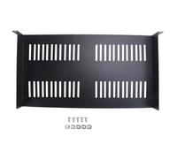 Fegtrtyoa Bandeja Voladiza Ventilada para Rack de Servidores 1U para Rack y Gabinete de Equipos de Red de 19 Pulgadas