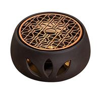 Fegtrtyoa Base de Soporte para Calentador de Tetera de CeráMica Base Aislante para Calentador de Té Calentador de Agua para Té y Café Vela Hueca Soporte de Base de Calentamiento C