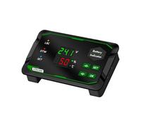 Fegtrtyoa Battery Voltage Tester DC7-100V Capacity Measurement Indicator Monitor Coulometer Featuring Temperature Sensor