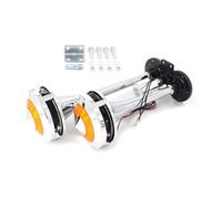 Fegtrtyoa Bocina de Aire Universal para Camión, de Doble Tono, con Control Electrónico y Pantalla de Doble Tubo, 12 V y 24 V, Fuente de Aire