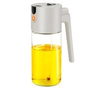 Fegtrtyoa Botella Dosificadora de Aceite de Cocina y 2 en 1, 600 Ml/21 Oz, con Control de Porciones Uniforme y Ajustable.