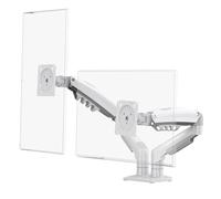 Fegtrtyoa Brazo de Resorte para Monitor de Escritorio F160, Soporte para Dos Monitores de 17 A 27 Pulgadas, Brazo de Movimiento Completo, Carga de 2 A 9 Kg A