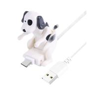Fegtrtyoa Cable de Carga USB con Forma de Perro Jorobado, Divertido Cargador Rápido Tipo C, Accesorio Novedoso para Teléfono y Juguete Antiestrés.