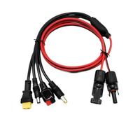 Fegtrtyoa Cable Divisor de Extensión para Panel Solar 4 en 1, Compatible con XT60, Compatible con Conector Macho Anderson 7909 5521.