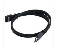 Fegtrtyoa Cable PCIE Oculink SAS SFF 8611 4I 42P A SFF-8611 4I, Cable de Alta Velocidad de 90 Grados para Servidor, Macho A Macho, Línea de Transferencia de Datos.