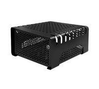 Fegtrtyoa Caja de Computadora de Escritorio ITX, Caja Pequeña, Mini HTPC Horizontal, Caja Novedosa, Color Negro.