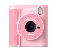 Fegtrtyoa Cámara Infantil con Impresión Instantánea HD 1080P y Zoom 16X. Grabadora de Vídeo Digital de Juguete para Niños y Niñas. Ideal Como Regalo de Cumpleaños. Color Rosa.