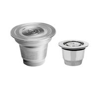 Fegtrtyoa Cápsula de Café Reutilizable y Rellenable para Cafetera LOR con Filtros de Acero Inoxidable LM8012
