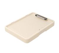 Fegtrtyoa Carpeta de Examen Multifunción A4 con Clip, Organizador de Documentos para Estudiantes, Portafolios de Trabajo de Oficina, Soporte para Exámenes, Color Crema.