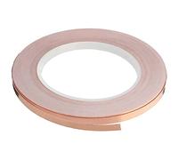 Fegtrtyoa Cinta Adhesiva de LáMina de Cobre de una Cara Cinta Protectora Autoadhesiva Cinta Antiinterferencias para Guitarra (5 Mm X 20 M)