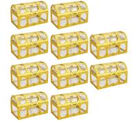 Fegtrtyoa Cofre del Transparente Cofre del Caja de Dulces Pastel de Cumpleaños para Niños Mesa de Postres Decorada con un Regalo Pirata