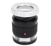 Fegtrtyoa Espejo de Lectura con Aumento Ajustable de 30x, Espejo Cilíndrico de Metal con Escala, Lupa Pequeña para Joyería.