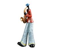Fegtrtyoa Figuras de Jugadores de Banda de Jazz Figura de Músico Vintage Estatuas de Resina Adorno de Escritorio Escultura Retro Decoración Interior del Hogar D
