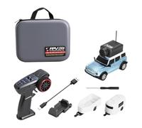 Fegtrtyoa FPV RC Car 1:64 6405-C Mini Racing Car Kit FPV VTX 720P Cámara Giroscopio Incorporado WiFi 2.4G Control de Aplicación Fotos + Video B