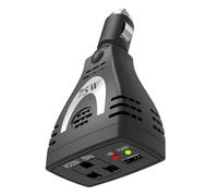 Fegtrtyoa Inversor de Corriente para Coche, 75 W, 12 V CC A 220 V CA, Convertidor Automático, Cargador USB, Adaptador para Cargador/Convertidor.