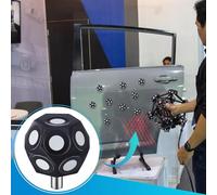 Fegtrtyoa Juego de 10 Marcadores Multiángulo, 4 Hojas de 200 Puntos de 6 Mm, Marcadores para Escáner 3D, Pegatinas de Puntos, Plataforma Giratoria para Escaneo 3D.