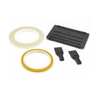 Fegtrtyoa Juego de Empalmes de Cintas para Reparación de Casetes con Dos Fijadores, Bloque de Empalmes de Grabadora de Cinta de Carrete A Carrete C