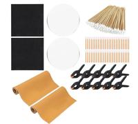 Fegtrtyoa Kit de 166 Piezas para Aplanar Tarjetas Coleccionables, Herramienta de Limpieza y Cuidado, Kit de Accesorios para Coleccionistas de TCG, Placas Redondas de Acrílico Transparente.