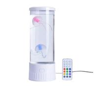 Fegtrtyoa Lámpara de Medusas para Acuario, Luces Nocturnas Oceánicas, 7 Colores, Luces LED de de Medusas para Decoración del Hogar, Dormitorio y Escritorio