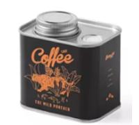 Fegtrtyoa Lata Sellada para Café en Grano, para Acampar Al Aire Libre, de Alimenticio, Color Negro