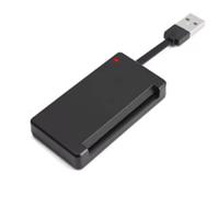 Fegtrtyoa Lector de Tarjetas Inteligentes Universal Multifuncional USB 2.0, Compatible con Tarjetas SIM, Telefónicas, Identificación y Bancarias, Apto para la Declaración de Impuestos CAC.